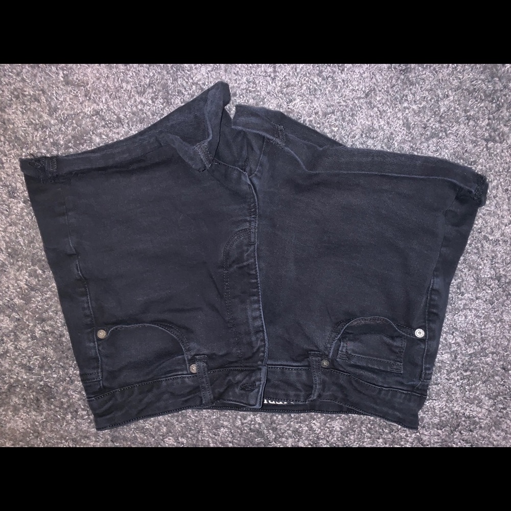 high waisted jean shorts